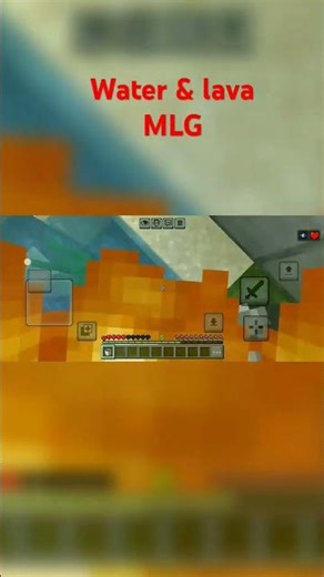 WATER & LAVA MLG! CAN YOU DO THIS ?