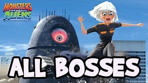 Monsters VS Aliens All Bosses | Boss Battles (PS3, X360, Wii, PS2)