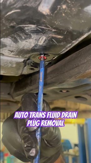 How to drain trans fluid / transmission fluid drain plugs removal
