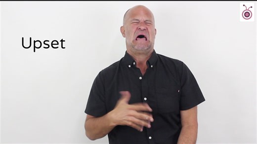 Today, our deaf presenter showed you how to sign “Upset” from our Emotions videos featured inside our Members’ Club program. Remember, the key to learning how to sign is PRACTISE! 🤗 Go ahead. Have fun in signing these words 😊 | Auslan Online