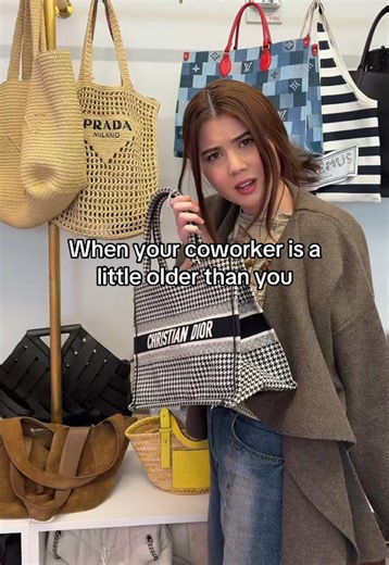 When there’s the slightest age gap at work😭🙈 #vivrelle #designerbags | bags