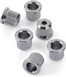 Golden Age Guitar String Ferrules, Chrome, Set of 6