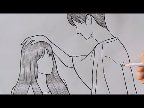 How to Draw Romantic Couple ❤️ Step by Step | Easy Pencil Drawing for Beginners