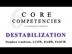 Core Competencies of Ericksonian Therapy - 4. Destabilization with Stephen Lankton, LCSW, DAHB