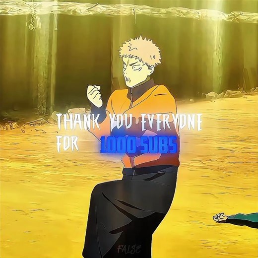 1000 SUBS 🎊 | Yuji Itadori EDIT || jujutsukaisen 4k edit