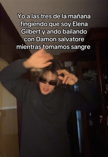 Bailando como Elena y Damon en The Vampire Diaries