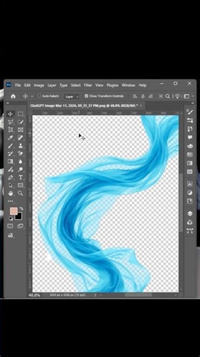 Photoshop 2026 - Tips for Removing and Changing the Background Color of Delicate Silk Fabric.