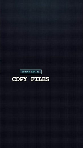 How To : Copy Files in Python Like a Pro with shutil