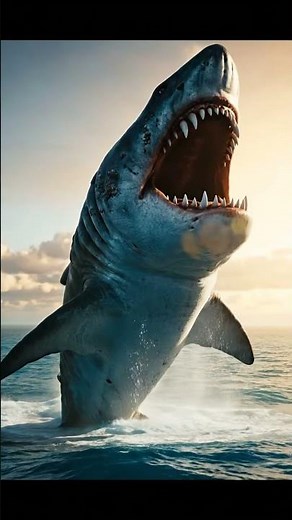 Massive Megalodon Erupts From Ocean Depths!