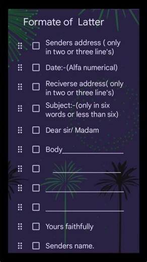 Latter writing/# Formate of Latter writing