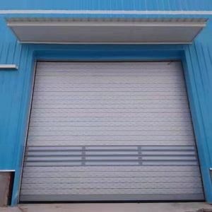 [Hot Item] High Speed Hard Metal Security Aluminum Alloy Revolving Spiral Insulated Warehouse Fast Rolling Shutter Overhead Doors