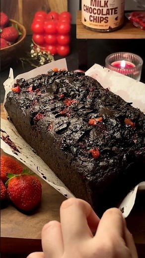 Chocolate Strawberry Banana Bread | Brown Butter 🍫