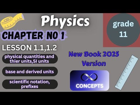 “1st Year Physics Ch 1 (New Book 2025) | Physical Quantities, SI Units, Scientific Notation”