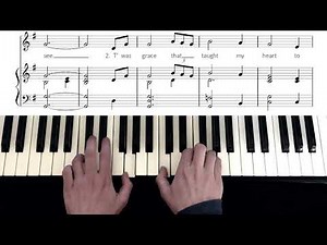 How to play "Amazing Grace" on piano (sheet music PDF download)
