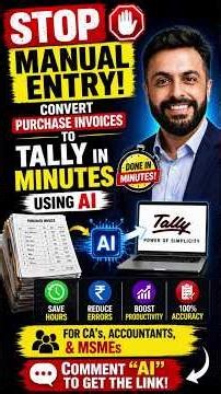 👉 “Stop Manual Entry! AI Does Tally in Minutes” Boon to Accountants #shorts