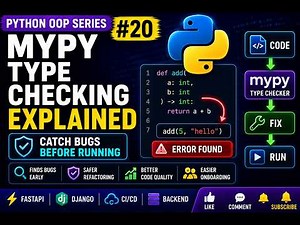 mypy Type Checking Explained | Python OOP Series #20