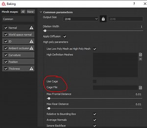 Procedurally create a cage for model for baking better normal maps
