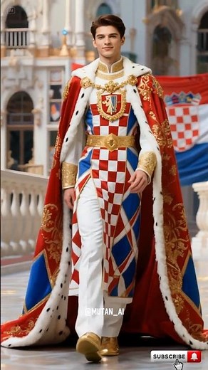 Handsome Model Wearing Royal Costumes from 12 Nations Part-3 #fashion #shorts #aiart #amazing