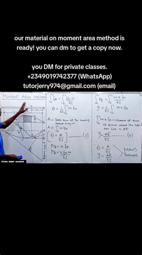 Deflection of beam | Moment Area method.. #civilengineering #civilengineeringstudent #structuralengineering #engineeringstudent #engineering