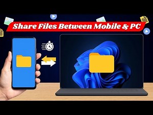 How to Transfer Videos, Photos or Files from Mobile to Windows Laptop or PC (Wirelessly)