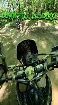 Jumping downhill is scary! - Big wheel dirt bike - Beta 350rrs - Yamaha yz450fx - Tall Pines NY