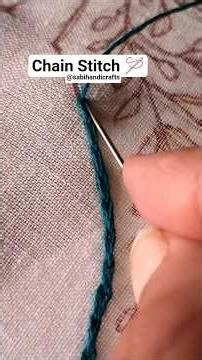 Chain Stitch #shortsfeed #shorts #embroidery #trending #art #sabihandicrafts
