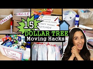 15 DOLLAR TREE MOVING HACKS to make your MOVE EASIER - $1 Smart Ways to Organize Your Stuff