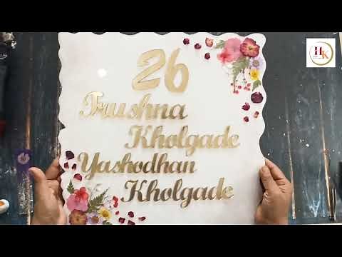 Diy Name Plate /Resin Name Plate / Resin Tutorial for beginners/ Easy Name Plate Idea