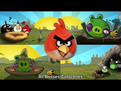 Angry Birds Classic - All Bosses and Cutscenes (v1.6.3)