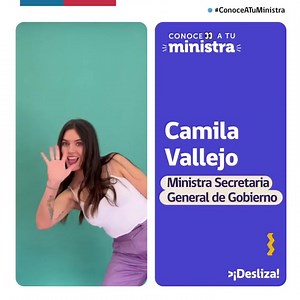 ¿Conoces el trabajo de Secretaría General de Gobierno? 👀 La ministra Camila Vallejo Dowling lidera el ministerio que tiene la labor de desarrollar espacios de comunicación entre el Gobierno y la ciudadanía, para difundir las políticas públicas que van en beneficio del país, como promover la participación ciudadana 🧑‍🤝‍🧑 | Gobierno de Chile