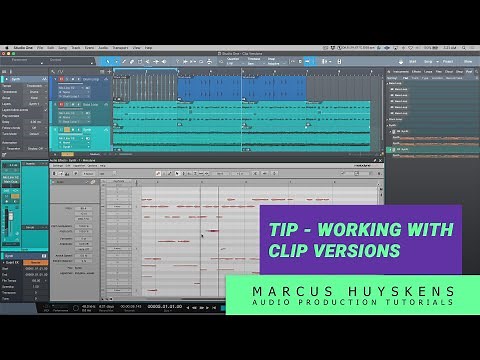 Working with Clip Versions in PreSonus Studio One 5