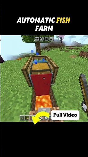 automatic Fish farm 😧 | how to make automatic Fish farm in Minecraft #minecraft #shorts #viral