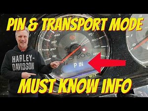 Harley Davidson Security PIN & Transport Mode | Road Glide