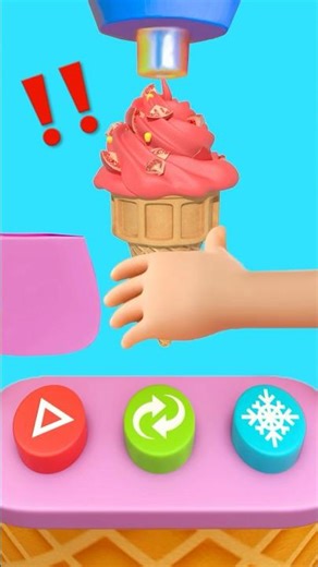 The FRIGHT Cream Shop Challenge! 🤢 Little Angel Interactive Game #kids #shorts