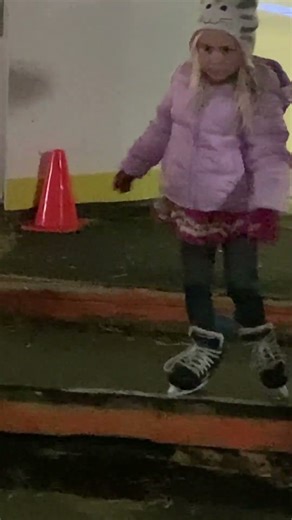 First Ice Skating Steps (So Cute!)