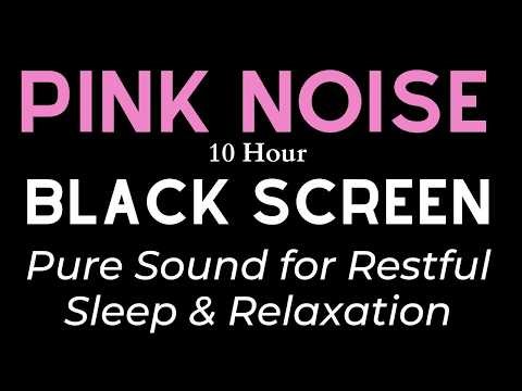 No ADS | Ultimate Pink Noise for Deep Sleep | Black Screen for Total Darkness and Tranquil Rest