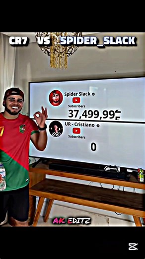 Cr7 vs Spider slack 😱 #youtubeshorts #cr7 #spiderslack #trending #filterchallenge