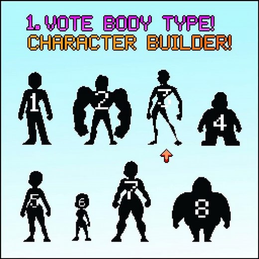 Character creator! STAGE 1 - Youtube Version #animation #aseprite #pixelart #oc