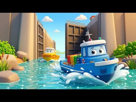 The Blue River Cargo Boat & The Tricky River Route 🛥️ Rescue Adventures