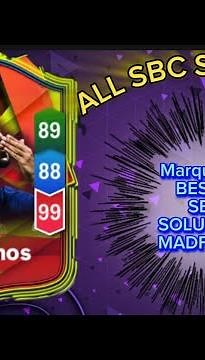 MARQUINHOS 98 RATED MADFUT BEST XI | ALL 17 MADFUT SOLUTIONS | MADFUT SBC SOLUTION | MADFUT 26