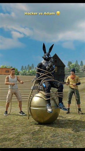 Adam Chacha vs Hacker 😅 | Free Fire #shorts #freefirefunny