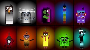 数字方块动画：·数字方块逐渐扭曲混乱阶段