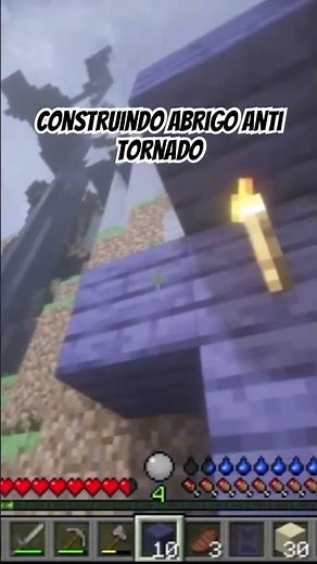 Hurricane moment in Minecraft #storm #tornado #minecraft #minecraftmods #extremeweatherevents