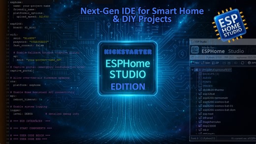 ESPHome Studio: Next-Gen IDE for Smart Home DIY Projects