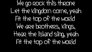 Top of the world- Mitchel Musso lyrics