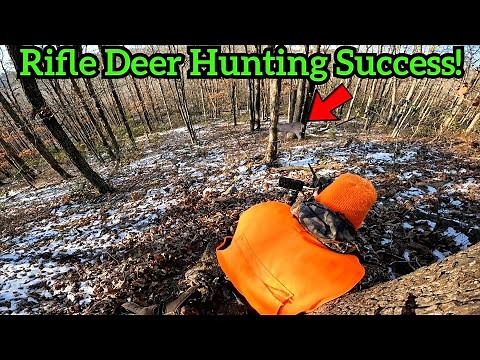 PA PUBLIC LAND MOUNTAIN DEER HUNTING! 20-yard shot!