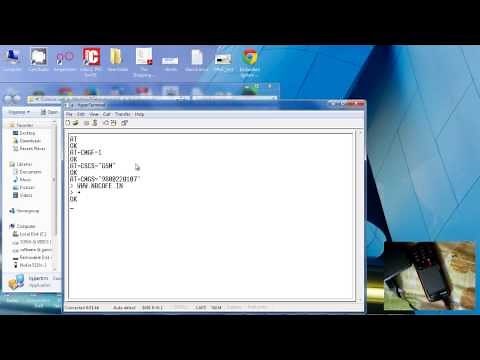 send sms by GSM module useing hyperterminal
