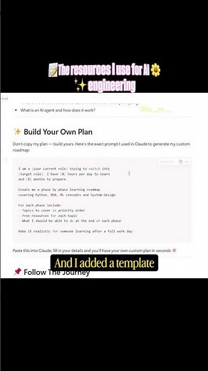 Free AI Engineering Study Plan — Notion Template + Full Roadmap |