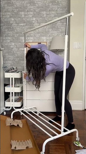 IKEA CLOTHING RACK (transforming my closet) 👗 #closetorganization