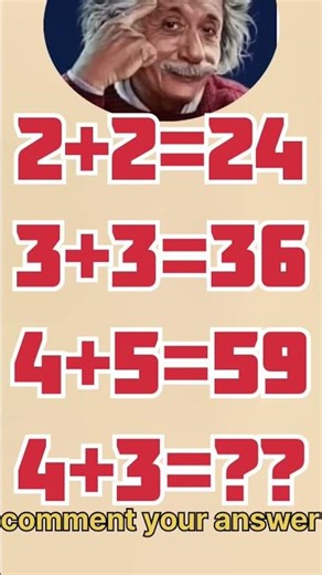 Think smart, not hard 🧠Can you solve this tricky math puzzle? 😏Comment your answer 👇